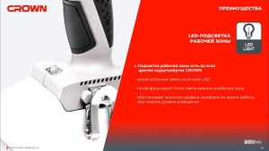АККУМУЛЯТОРНЫЕ ДРЕЛИ-ШУРУПОВЕРТЫ CROWN 20V CLASS MEDIUM CT21075 / CT21076 / CT21090 / CT21093