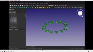 FreeCad Цифры циферблата
