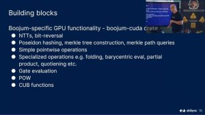 Tour de Boojum: Anatomy of a GPU prover, By Robert Remen