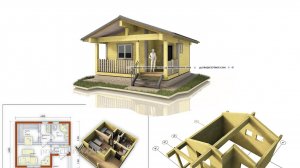 Баня из бруса, проект в теплый угол