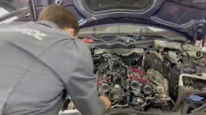 Mercedes W213, М274 - Замена цепи ГРМ, выносов, установка фаз