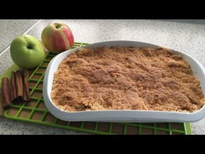 Яблочный КРАМБЛ с корицей. Английский десерт к чаю.