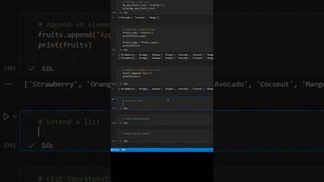 #append, #extend and #concatenate a #list in #python #putjom #pythonprogramming #pythontutorial