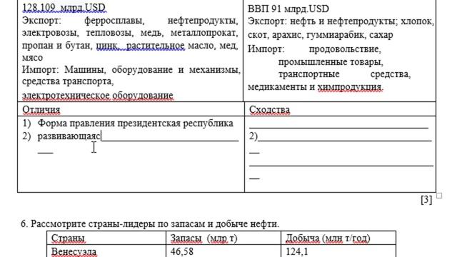 10 класс География 1 четверть СОЧ ОГН