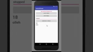 Android example of using Thread and Handler