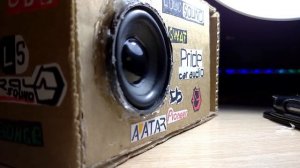 басс тест динамика в DIY ЧВ коробе