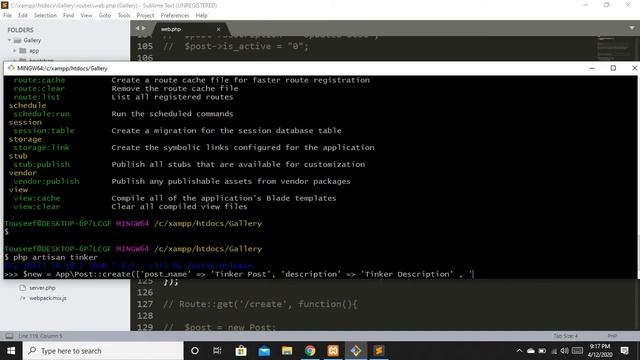 Laravel 7 Ep-19 (Tinker Creating Data in Laravel in Urdu/Hindi) смотреть онлайн