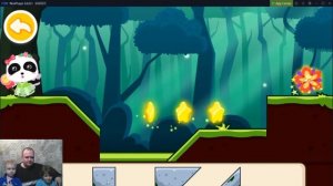 Играем в детскую игру Приключения малыша панды! Часть #1 Добываем камень первый СИЛЫ! Baby panda