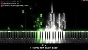 Zivert - CRY караоке, текст, кавер на пианино - Зиверт