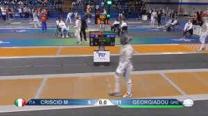 Budapest 2021 SWS - PL64 - Criscio ITA v Georgiadou GRE