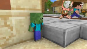 Monster School : Baby Zombie and Huggy Wuggy Become Friends - Minecraft Animation