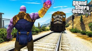 ТАНОС ПРОТИВ ПОЕЗДА ЭКСПЕРИМЕНТЫ В ГТА 5 МОДЫ! ОБЗОР МОДА В GTA 5! ИГРЫ ГТА ВИДЕО MODS