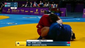 Sport Sambo 65 Kg Women, Lucija Babic (CRO) VS Valeriia Lomakina (RSF)