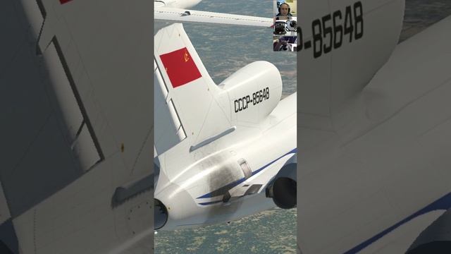 Ту-154М в X-Plane 11, ливрея Аэрофлот СССР.