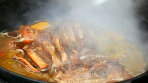 СВИНАЯ ГРУДИНКА ПО - КОРЕЙСКИ, ХРУСТЯЩИЙ КОРОЧКА, НЕЖНАЯ МЯКОТЬ. ПОПРОБОВАВ, ВЛЮБИТЕСЬ.