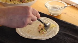 Кутабы из лаваша с ветчиной и сыром | Быстро и вкусно