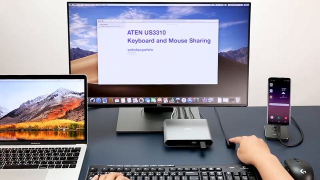 ATEN  2-Port USB-C Dock Switch  US3310