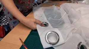 Как инсталировать кольца на шторах