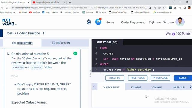 Joins | Coding Practice - 1 | SQL | NxtWave | CCBP 4.0