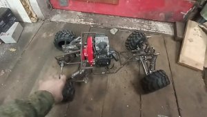 rs машина с мотором от триммера