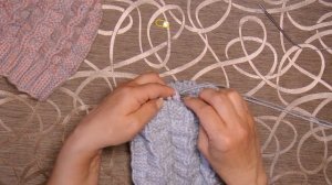 Шапка спицами на осень 2020. Видео урок кругового вязания. МК