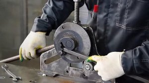 Как согнуть завиток Баранка из профиля 15х15 мм  на станке Шарман.  Инструкция.