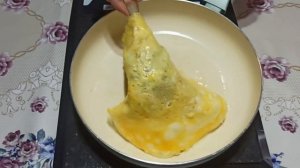Салат "Загадка для гостей".Очень вкусный салат из яичных блинчиков