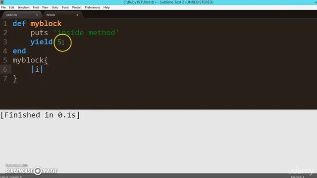 147 Learn python and ruby programming:- Blocks with arguement смотреть онлайн