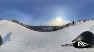 360 видео. Шерегеш 2022, сектор Б, трасса Мустаг левая часть.