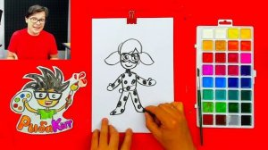 Как нарисовать Леди Баг - уроки рисования для детей