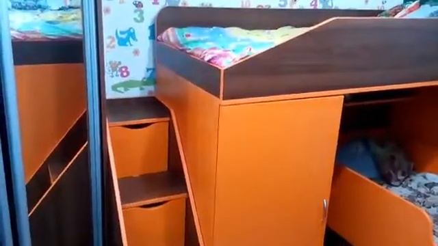 Низкая кровать-чердак для двух детей смотреть онлайн
