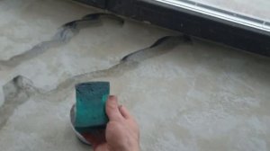 Тёплый каменный подоконник. Имитация каменного среза .