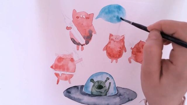 Как я рисую свинок смотреть онлайн