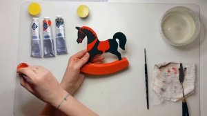 Мастер-класс/Народная игрушка/Деревянная лошадка/Роспись