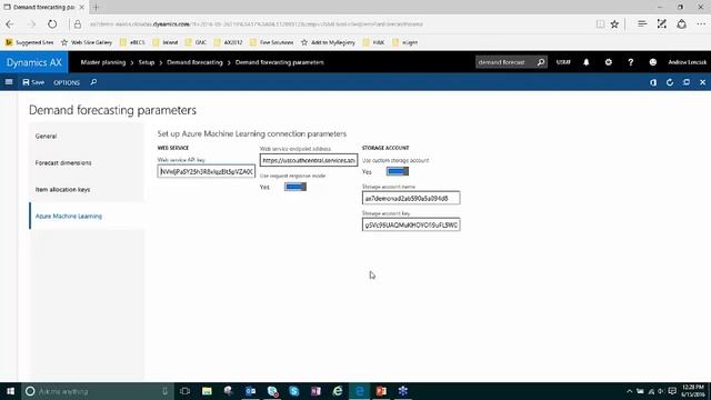 Microsoft Dynamics AX Demand Forecasting
