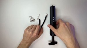 Насос для мяча T&K с иглой, черный, 25 см