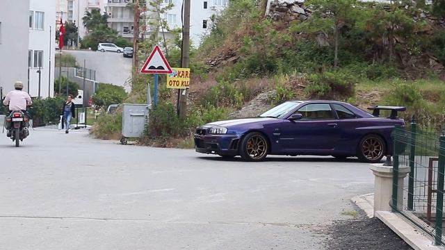 !!! Türkiye'de Tek Nissan Gtr r34 Midnight purple смотреть онлайн