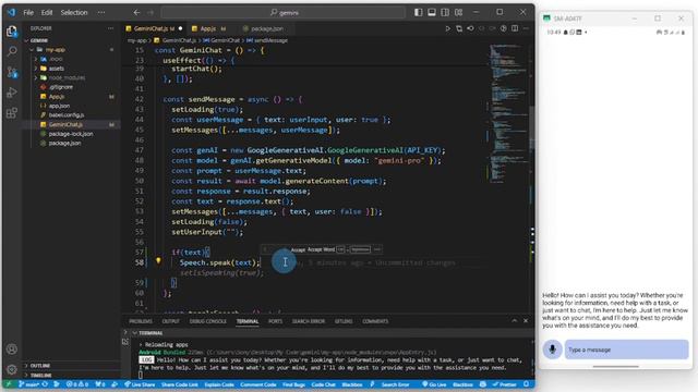 Build a Text-to-Speech Chatbot with Gemini AI and React Native🚀 смотреть онлайн