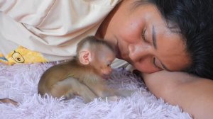 Tiny Valen Caresses Mom's Face Before Naptime