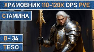 TESO: Храмовник | Темплар | Стамина | Для PvE - рейдовый | 110-120к dps в The Elder Scrolls Online.