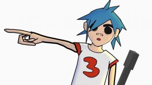 Rhinestone eyes 2D animation test gorillaz