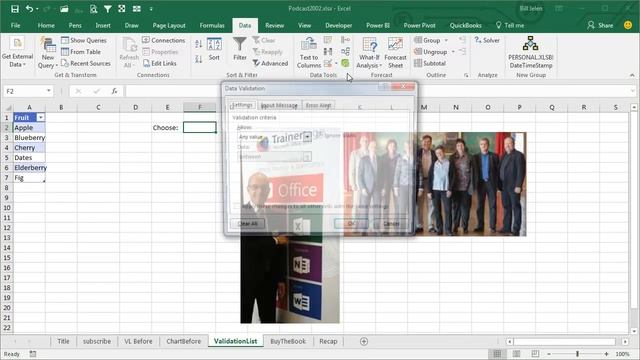 Excel - Ctrl+T Makes VLOOKUP tables and Validation Lists Expand - Episode 2002