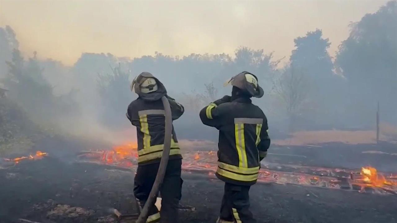 В ЛНР дым от пожаров дошел до Луганска