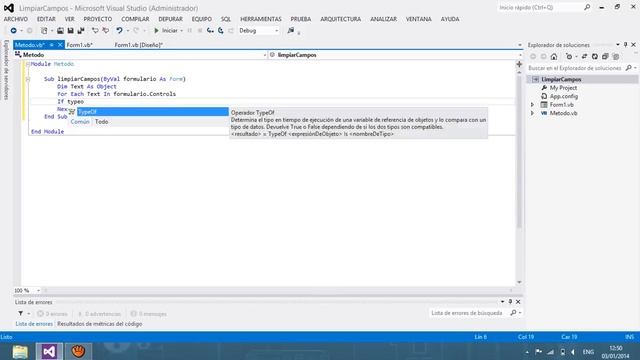 Limpiar Todos TextBox de un Formulario en Visual Basic смотреть онлайн