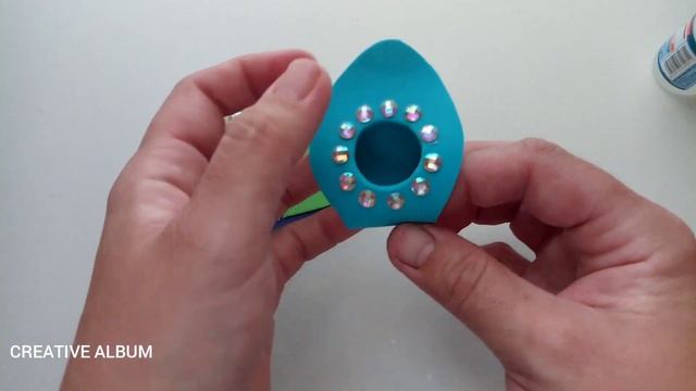 Bonbonniere "Peacock". Crafts from foamiran. смотреть онлайн