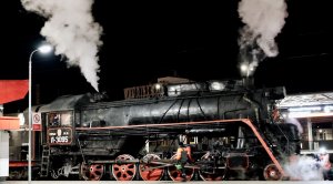 Паровоз Л-3095 имени Героя Социалистического Труда Стрижова Б.В. Московский вокзал. Н.Новгород.