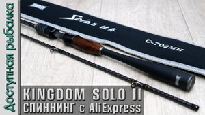 Спиннинг с АлиЭкспресс для твичинга и джига | KINGDOM SOLO II | Обзор, первые впечатления