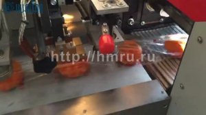 Упаковка фруктов на горизонтальной упаковочной машине DXDZ-600D