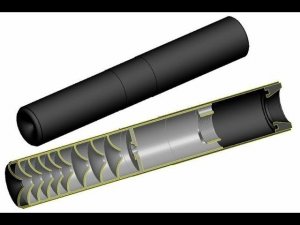 Глушитель ДТК на нарезное 308 калибр.  Muffler DTK on Orsis. 308 caliber.