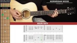 Norwegian Wood Guitar Cover The Beatles 🎸|Tabs + Chords|
